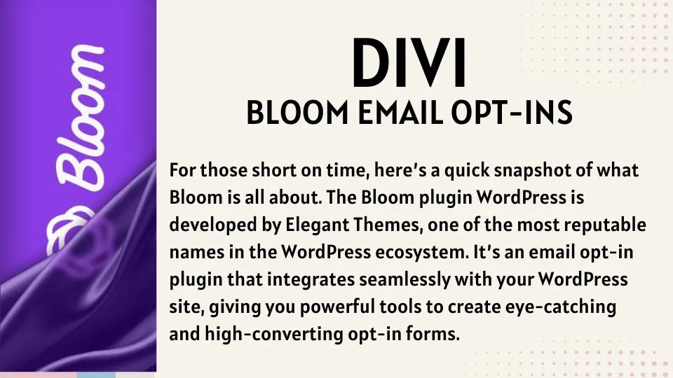 Bloom Email Opt-Ins