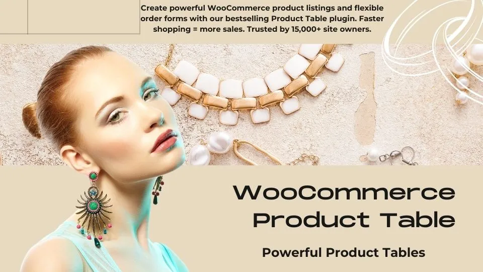 woocommerce product table