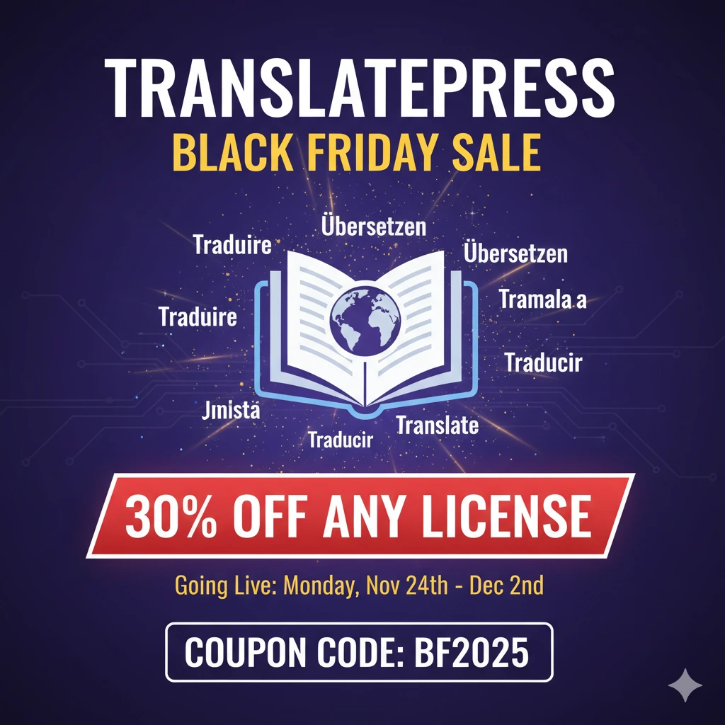 Translatepress Black Friday